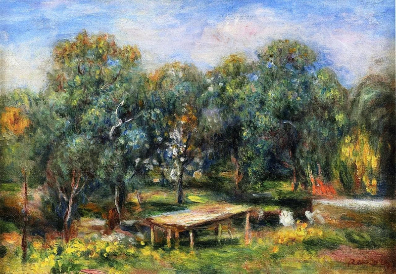 Landscape at Collettes by Pierre-Auguste Renoir — Oil Painting Reproduction