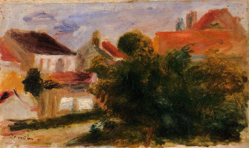 Landscape at Essoyes by Pierre-Auguste Renoir — Oil Painting Reproduction
