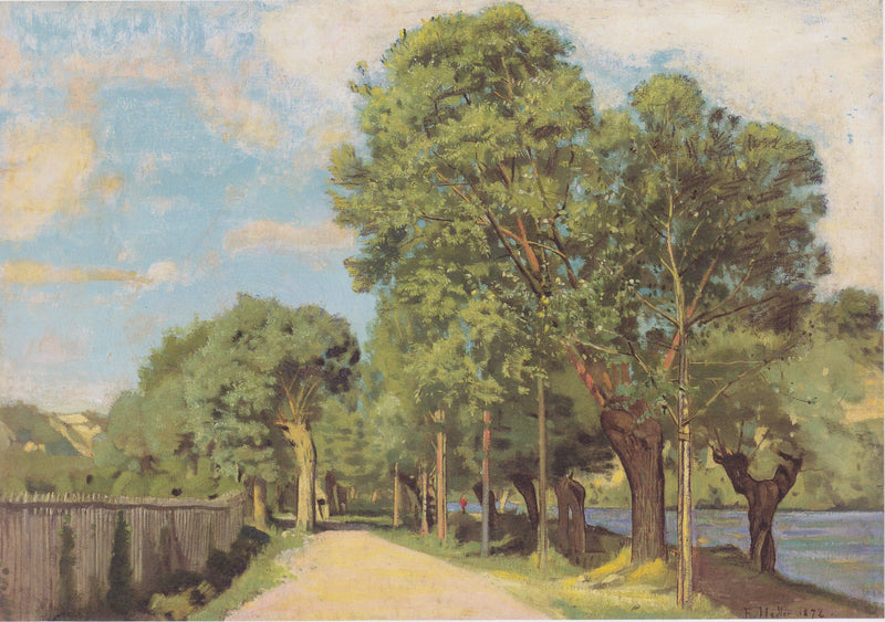 Landscape at the Jonction at Geneva by Ferdinand Hodler — Oil Painting Reproduction