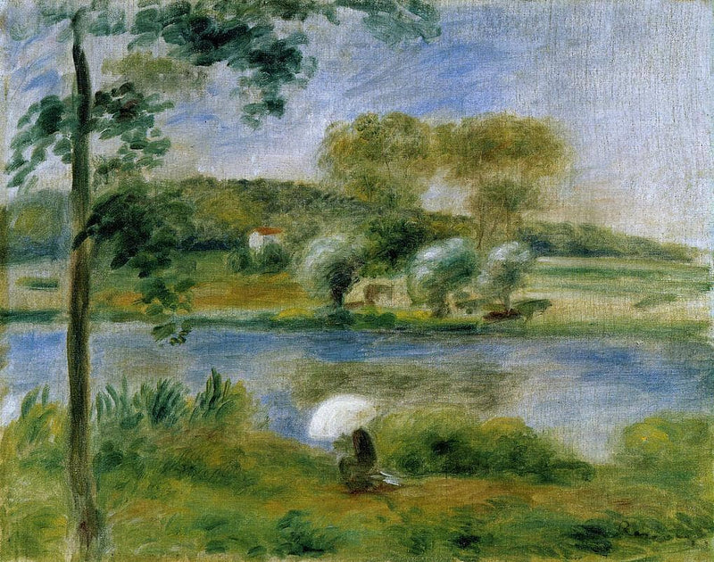 Landscape Banks of the River by Pierre-Auguste Renoir — Oil Painting Reproduction