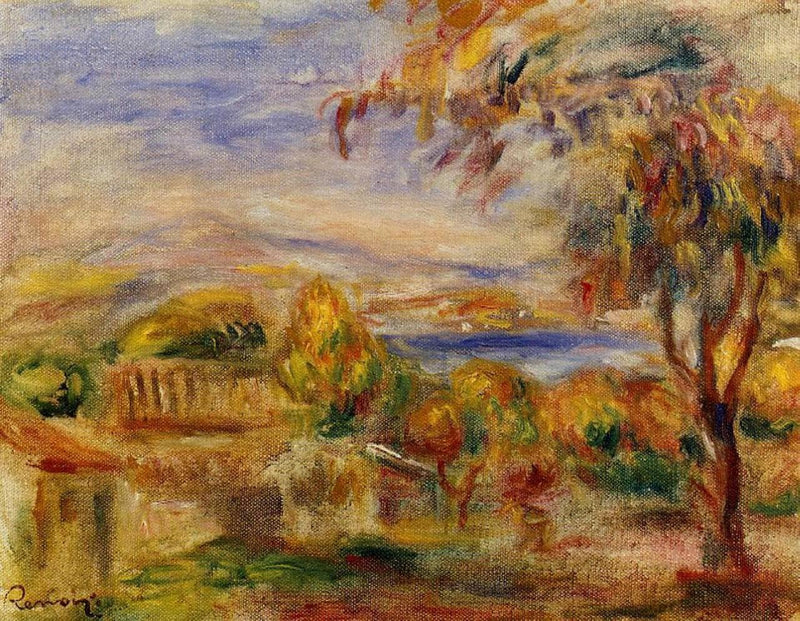 Landscape by the Sea by Pierre-Auguste Renoir — Oil Painting Reproduction
