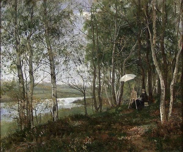 Landscape Cernay La Ville by Kitty Lange Kielland — Oil Painting Reproduction