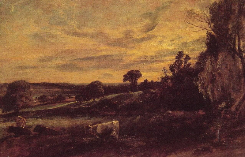 Landscape Evening by John Constable — Oil Painting Reproduction
