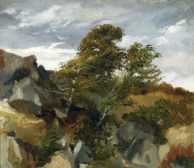 Landscape from Bortniki Upon Dniester by Henryk Rodakowski — Oil Painting Reproduction