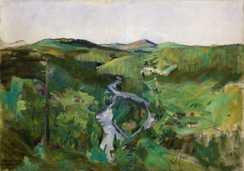 Landscape from Foldalen by Harriet Backer — Oil Painting Reproduction