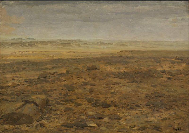 Landscape from the Arab Desert by Hans Andersen Brendekilde — Oil Painting Reproduction