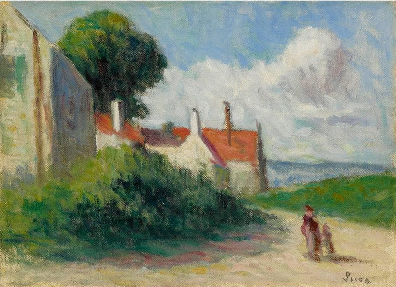 Landscape In Asquin-sous-Vézelay by Maximilien Luce — Oil Painting Reproduction