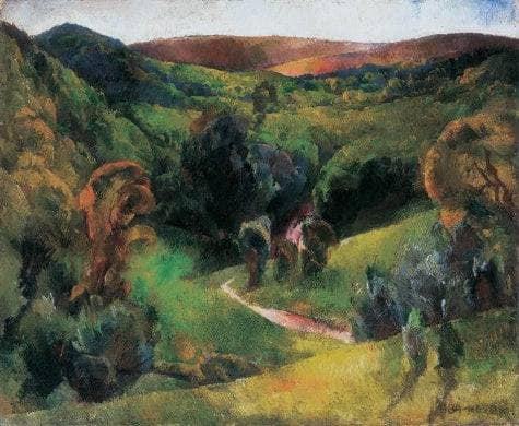 Landscape in Felsobanya by Vilmos Aba-Novak — Oil Painting Reproduction