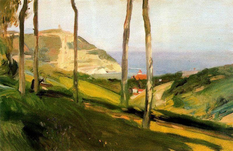 Landscape in San Sebastian by Joaquín Sorolla — Oil Painting Reproduction