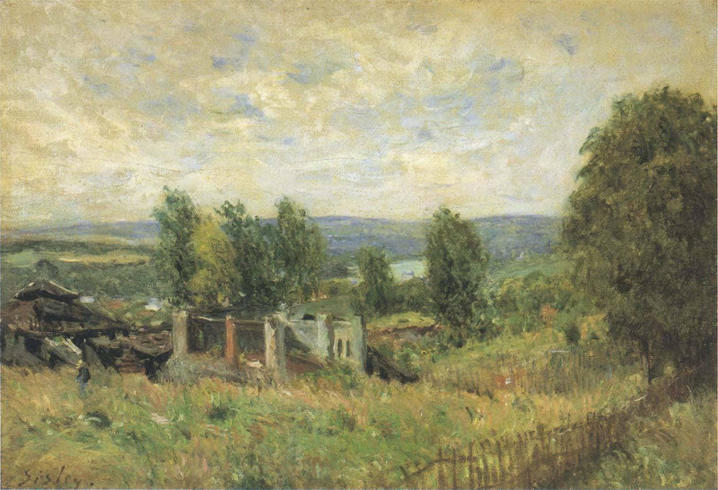 Landscape in Summer by Alfred Sisley — Oil Painting Reproduction