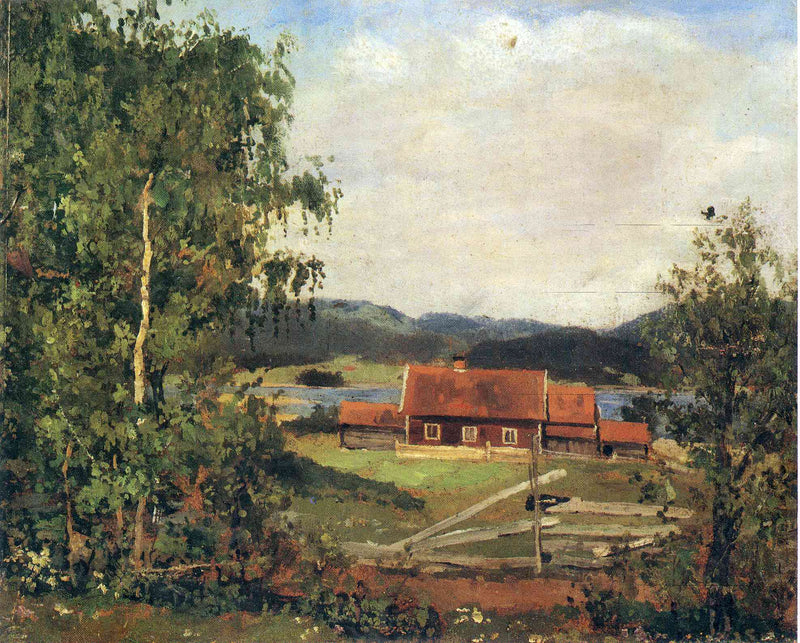 Landscape. Maridalen by Oslo by Edvard Munch — Oil Painting Reproduction