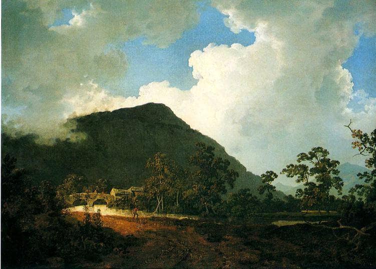 Landscape near Bedgellert by Joseph Wright — Oil Painting Reproduction