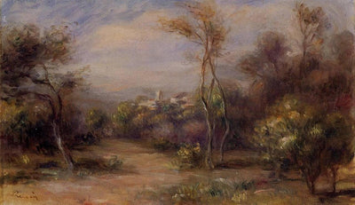 Landscape near Cagnes in entryway