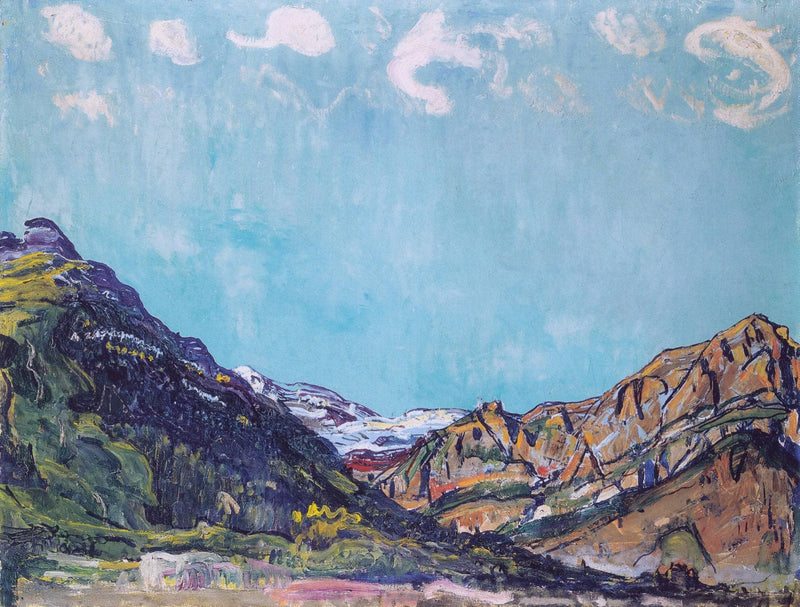 Landscape near Champery by Ferdinand Hodler — Oil Painting Reproduction