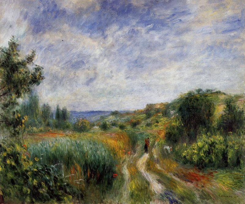 Landscape near Essoyes by Pierre-Auguste Renoir — Oil Painting Reproduction