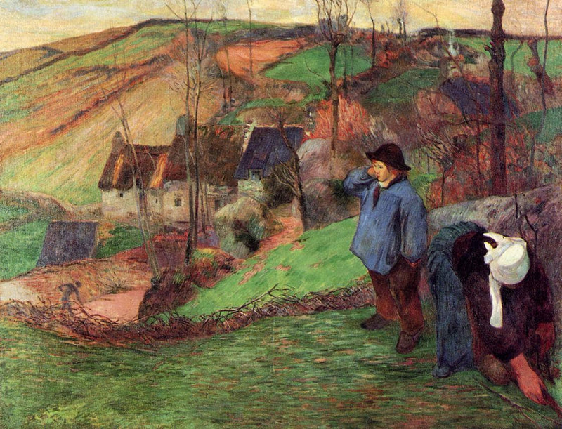 Landscape of Brittany by Paul Gauguin — Oil Painting Reproduction