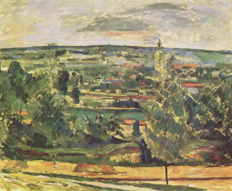 Landscape of the Jas de Bouffan by Paul Cezanne — Oil Painting Reproduction