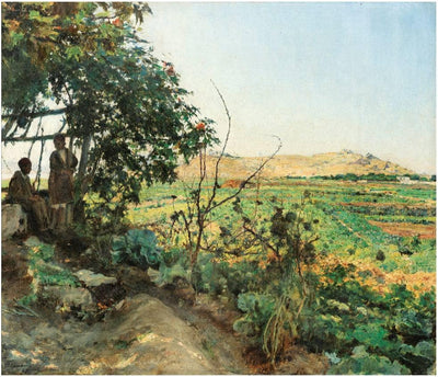 Landscape of the suburbs of Tunis in dining room