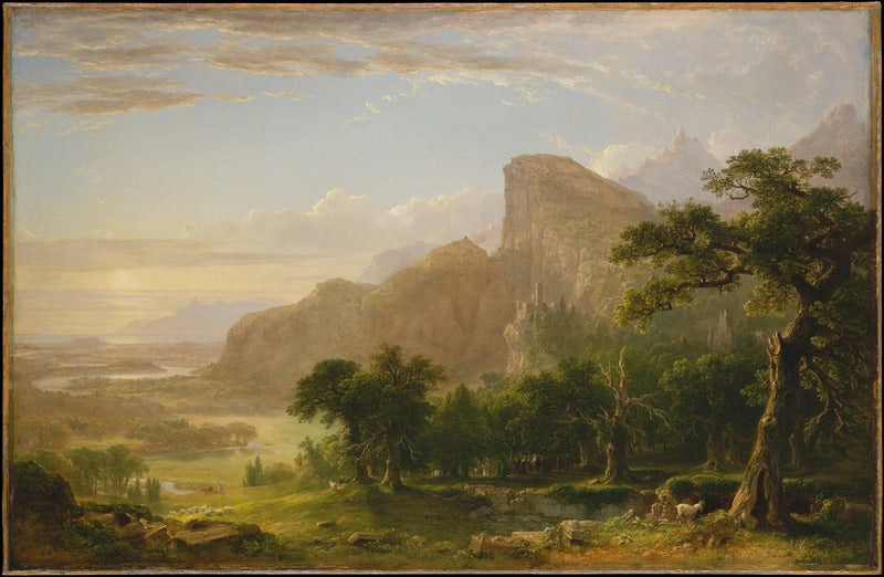 Landscape, Scene from "Thanatopsis" by Asher Brown Durand — Oil Painting Reproduction