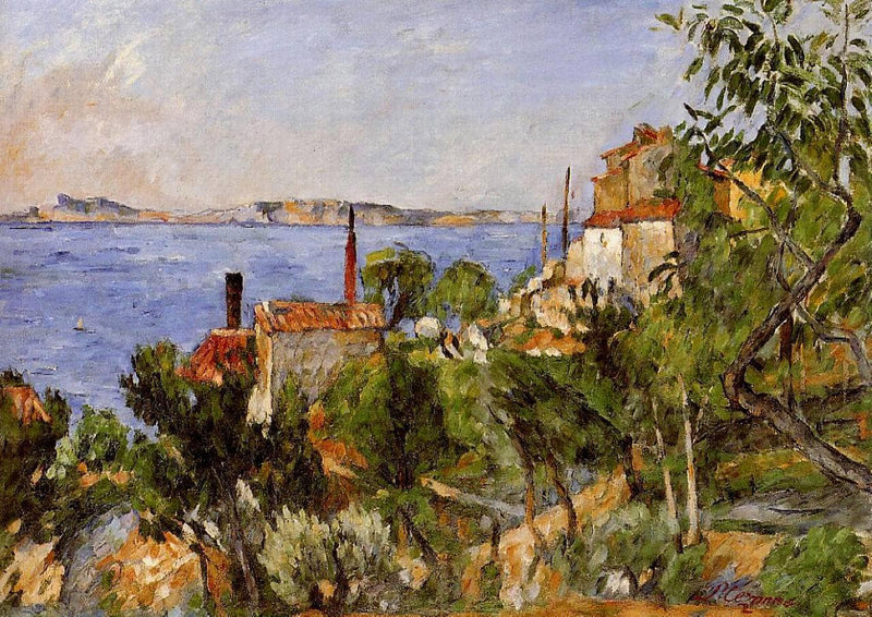 Landscape. Study after Nature by Paul Cezanne — Oil Painting Reproduction