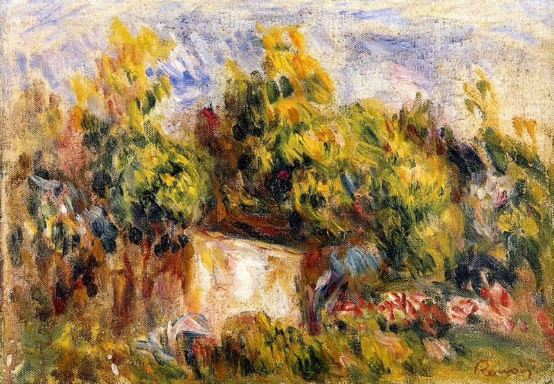 Landscape with Cabin by Pierre-Auguste Renoir — Oil Painting Reproduction