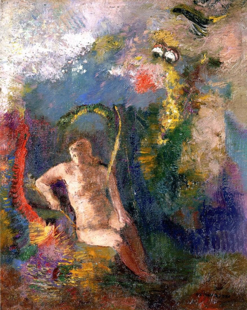 Landscape with Eve by Odilon Redon — Oil Painting Reproduction