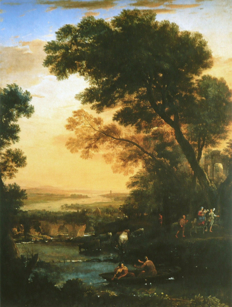 Landscape with Flight into Egypt by Claude Lorrain — Oil Painting Reproduction