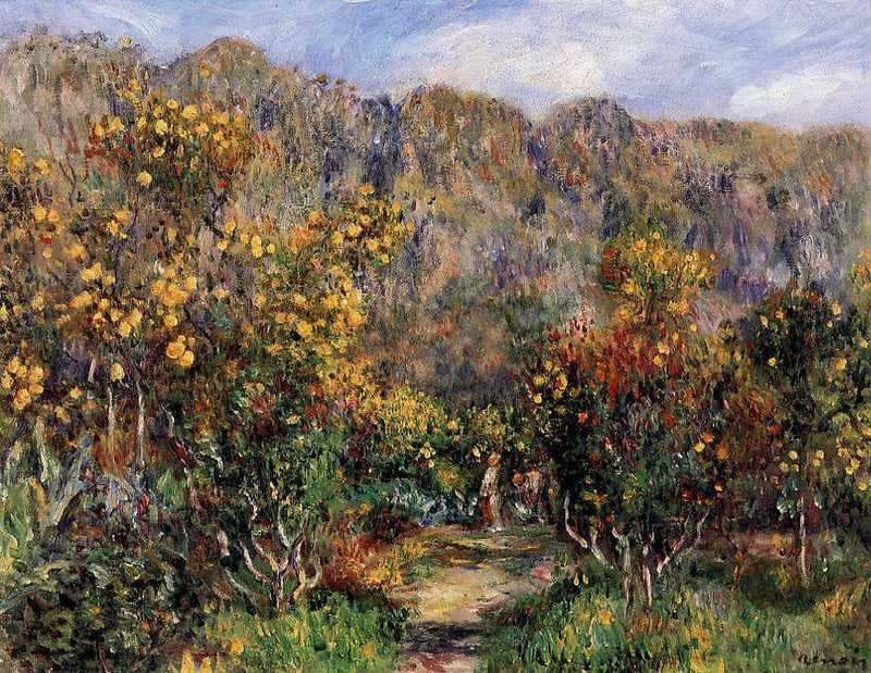 Landscape with Mimosas by Pierre-Auguste Renoir — Oil Painting Reproduction