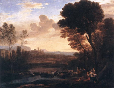 Landscape with Paris and Oenone in kitchen