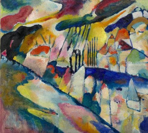 Landscape with Rain by Wassily Kandinsky — Oil Painting Reproduction