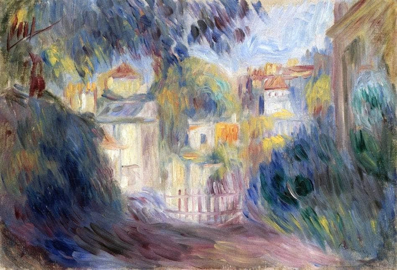 Landscape with Red Roofs by Pierre-Auguste Renoir — Oil Painting Reproduction