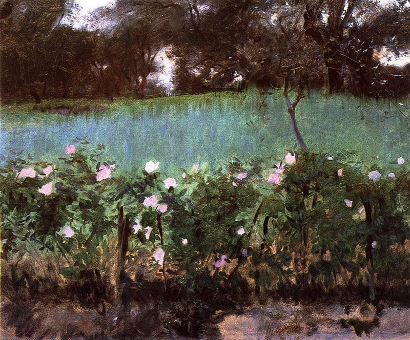 Landscape with Rose Trellis by John Singer Sargent — Oil Painting Reproduction