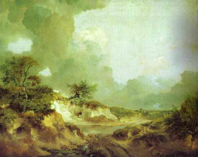 Landscape with Sandpit in kitchen