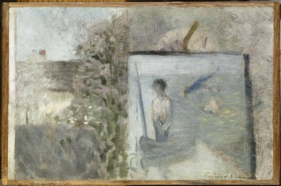 Landscape with "sinners" Puvis de Chava in dining room
