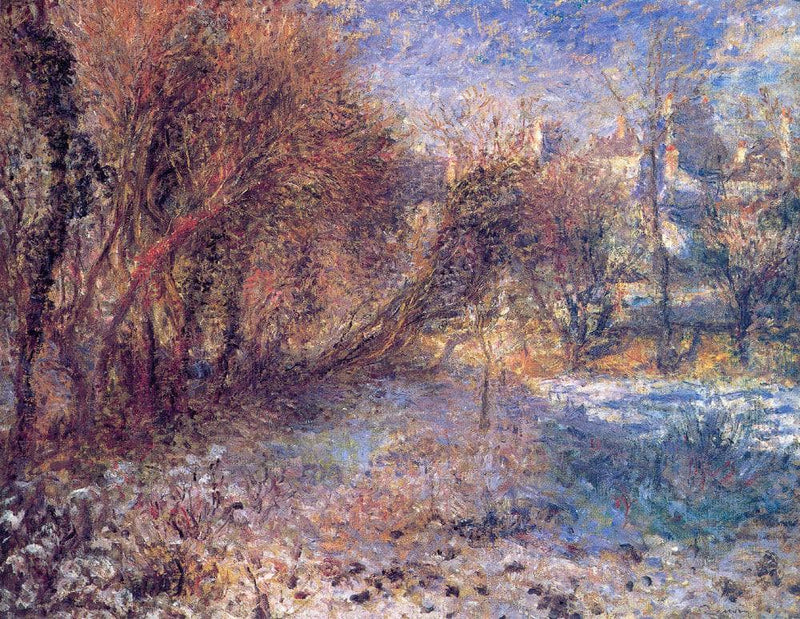 Landscape with Snow by Pierre-Auguste Renoir — Oil Painting Reproduction