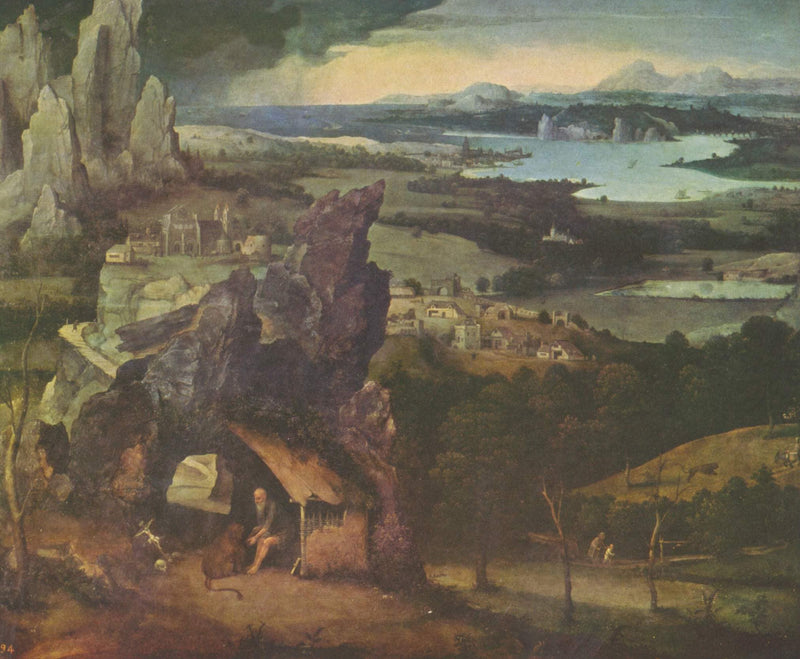 Landscape with St. Jerome by Joachim Patinir — Oil Painting Reproduction