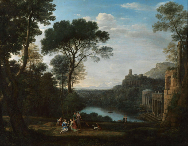 Landscape with the Nymph Egeria by Claude Lorrain — Oil Painting Reproduction
