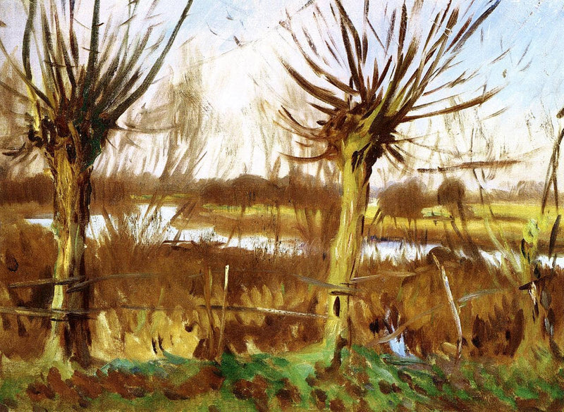 Landscape with trees, Calcot-on-the-Thames by John Singer Sargent — Oil Painting Reproduction
