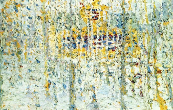 Landscape with Yellow House by Kazimir Malevich — Oil Painting Reproduction