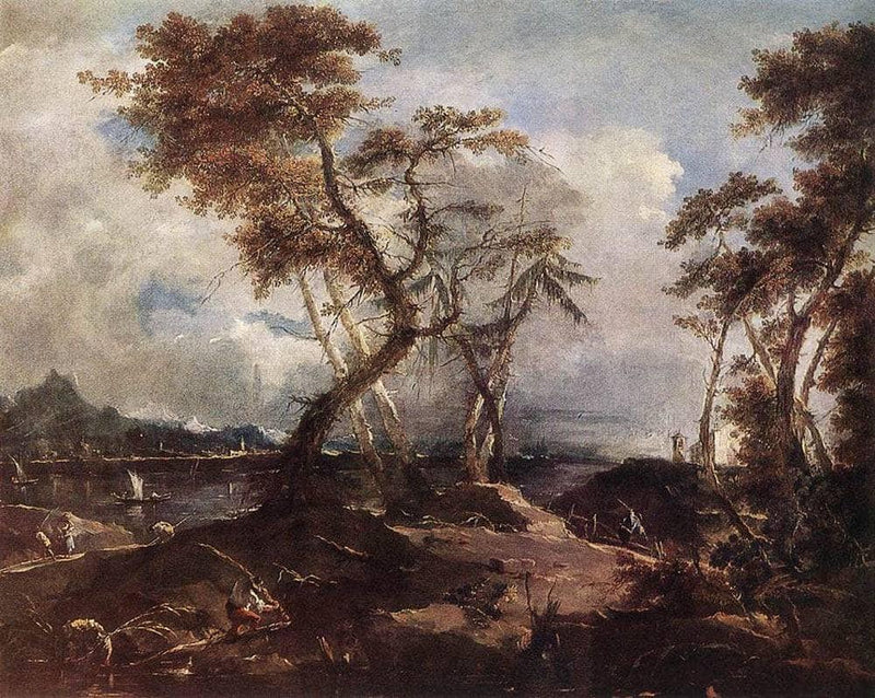 Landscape by Francesco Guardi — Oil Painting Reproduction