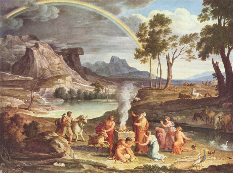 Landschaft Mit Dem Dankopfer Noahs by Joseph Anton Koch — Oil Painting Reproduction
