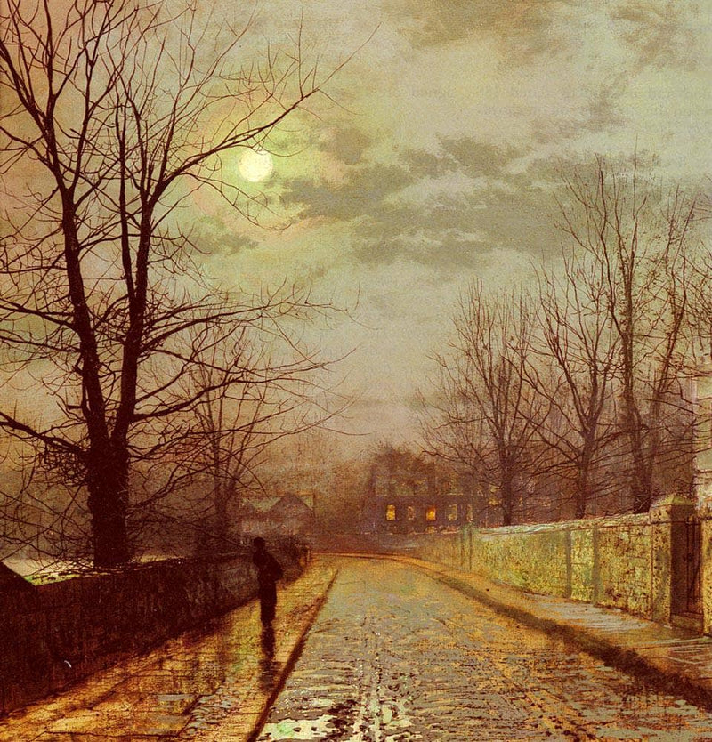 Lane In Cheshire by John Atkinson Grimshaw — Oil Painting Reproduction