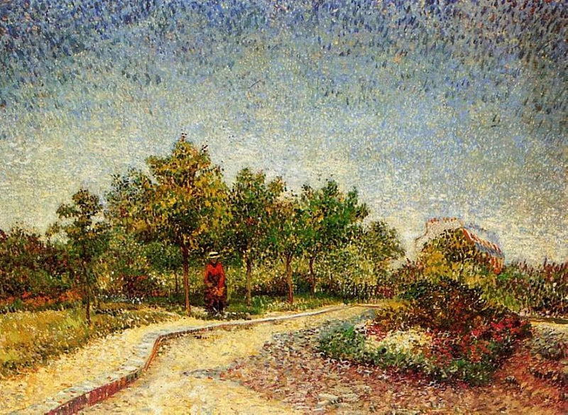 Lane in Voyer d'Argenson Park at Asnieres by Vincent van Gogh — Oil Painting Reproduction