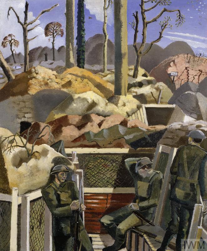 Spring in the Trenches, Ridge Wood, 1917 by Paul Nash — Oil Painting Reproduction