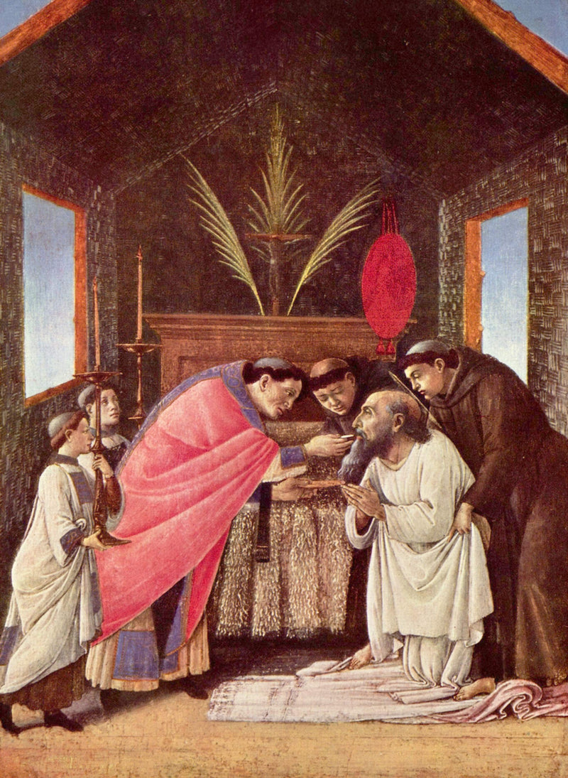 Last Communion of St Jerome by Sandro Botticelli — Oil Painting Reproduction