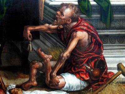 Last Judgement and the Seven Acts of Mercy in entryway