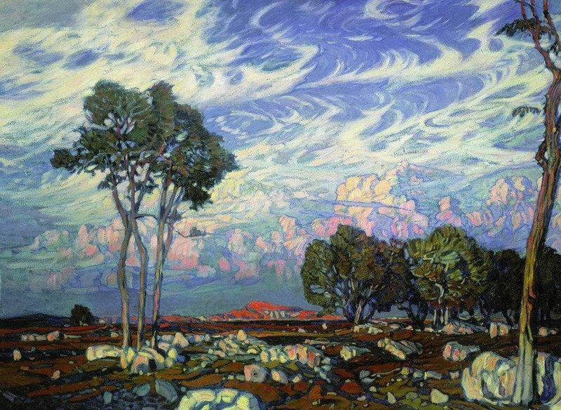 Last Rays by Konstantin Bogaevsky — Oil Painting Reproduction