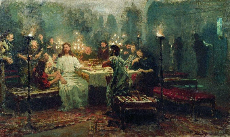 Last Supper by Ilya Repin — Oil Painting Reproduction