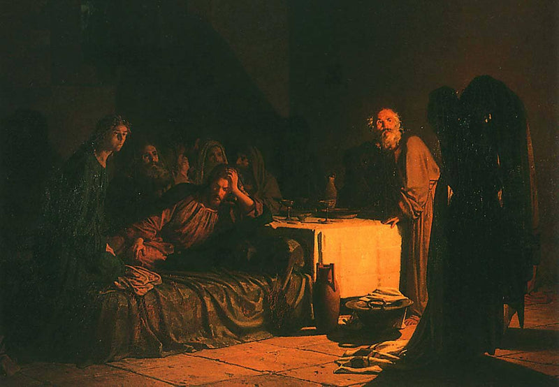 Last Supper by Nikolai Ge — Oil Painting Reproduction