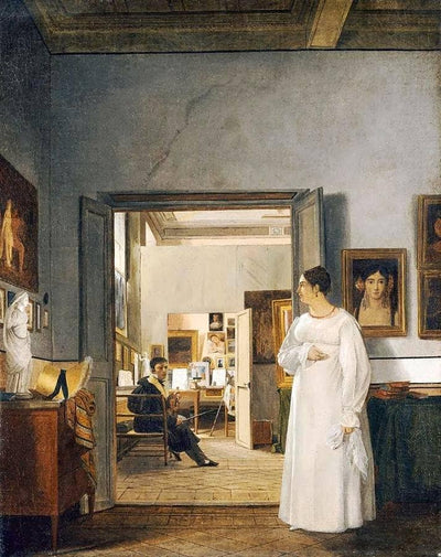 L'Atelier d'Ingres in Rome in entryway